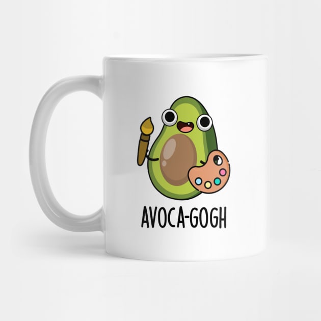 Avoca-gogh Cute Avocado Artist Pun by punnybone